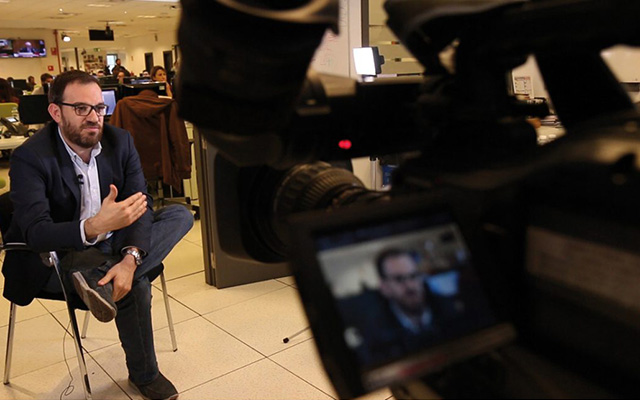 Csar Gonzlez Antn, director de Informativos de La Sexta | Autor: Conversaciones con